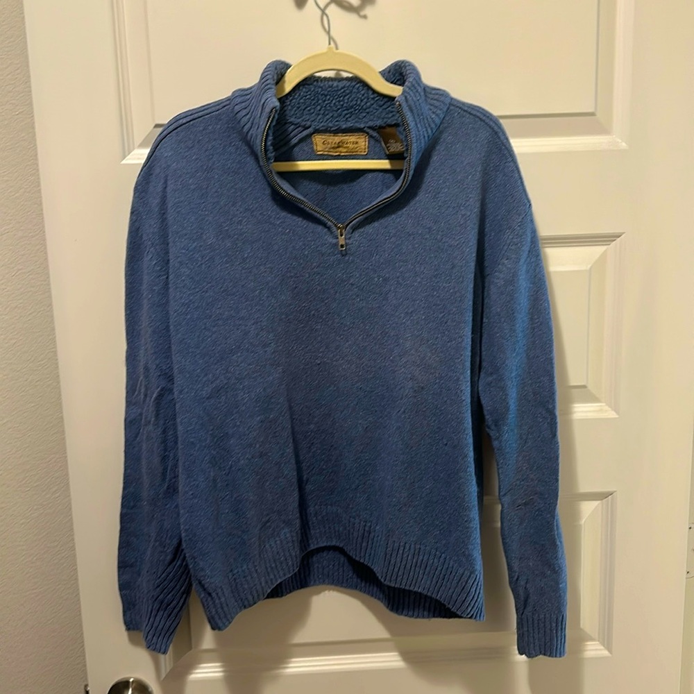 Blue sweater by Clearwater Outfitters; size medium; super comfortable!